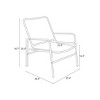 Mesh Accent Lounge Chair Black - Room Essentials™ - image 4 of 4