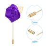 Unique Bargains Pocket Handmade Flower Lapel Pin Boutonnieres for Wedding party 24 Pcs - 3 of 4
