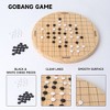 GSE 11.5" Natural Wood 2-in-1 Chinese Checkers and Gobang Board Game Set - 4 of 4