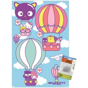 Trends International Hello Kitty and Friends: 22 Seize The Moment - Hot Air Balloons Unframed Wall Poster Prints - 1 of 4
