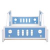 Okak Full Platform Bed Frame with Wheels Classic Car-Shaped  Bed with Rails for Kids Noise-Free Strong Wood Slats Easy Assembly, Blue - 3 of 3