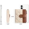 BEAFUP Small Wallets Women,PU Leather Bifold RFID Blocking Card Holder With Zipper Coin Pocket for Women - 3 of 4