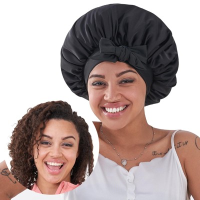 YEVYO Silk Bonnet for Sleeping Women, Satin Hair Bonnet for Sleeping for Wavy Curly Natural Hair Women Men