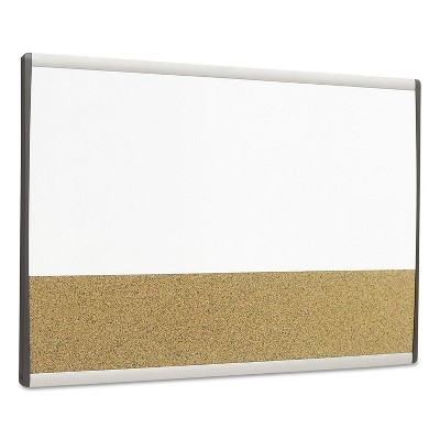 Quartet Magnetic Dry-Erase/Cork Board 18 x 30 White Surface Silver Aluminum Frame ARCCB3018