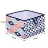 Bacati - Emma Aztec Design Fox Coral/Mint/Navy Storage Box Large - 4 of 4