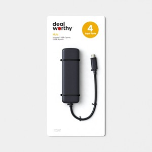 USB-C 4-in-1 Hub with 4-USB-C and 1-USB-A Gen2 - dealworthy™ - 1 of 3