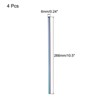Unique Bargains Smooth Large Cocktail Coffee Juice Reusable Metal Straw 2 Pcs - 2 of 3