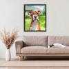 Stupell Industries Boxer and Rainbow Portrait Floating Frame Canvas Art, Black, 25" x 31" - 3 of 4