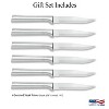 Rada Kitchen Knives Boxed Set, 6 Piece Serrated Blade Steak Knife Stainless Steel Cutlery Gift Set, Cut Any Cooked Meat - 2 of 4