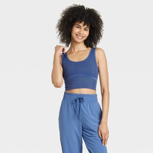 Women's Seamless Cropped Tank Top - All In Motion™ - 1 of 4
