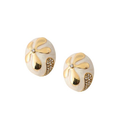 Women's The Florian Stud Earrings - Chalk White