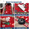 Christmas Area Rug, Xmas Theme Print Washable Carpet with Non Slip Backing, Low Pile Stain Resistant Floor Carpet for Living Room, Bedroom - 4 of 4