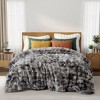 Peace Nest Dual-Side Fluffy Faux Rabbit Fur Comforter Set, Plush Fuzzy Bedding Set - 2 of 4