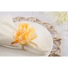 Saro Lifestyle Flower Shaped Napkin Rings (Set of 4), Orange - 4 of 4