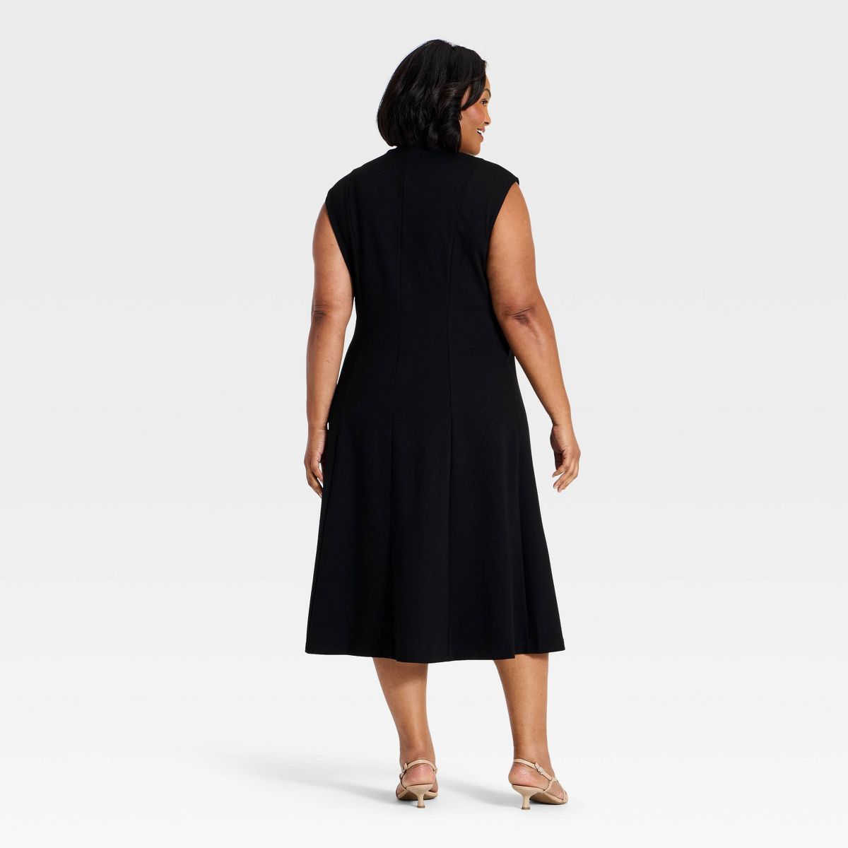 Women's Ponte V-Neck Midi Dress - A New Day™ - thumbnail 5