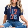 Simply Sage Market Women's Land Of The Free Retro Stars Short Sleeve Graphic Tee - 2 of 4