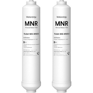 Waterdrop WD-MNR35 Remineralization Filter, 1/4" Quick Connect Mineral Filter for Undersink Reverse Osmosis System,2-Pack - 1 of 4