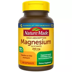 Nature Made High Absorption Magnesium Glycinate Capsules - 60ct
