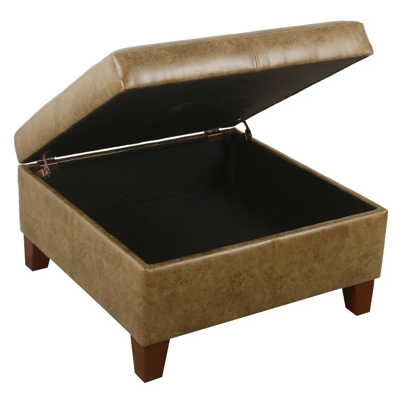 Luxury Large Square Storage Ottoman - HomePop, 5 of 13