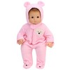 Sophia's - 15" Doll - Fleece Bear Hooded Snowsuit - Light Pink - 4 of 4