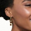 Ross-Simons 6.50 ct. t.w. Garnet and .20 ct. t.w. Black Spinel Drop Earrings in 18kt Gold Over Sterling - 2 of 4