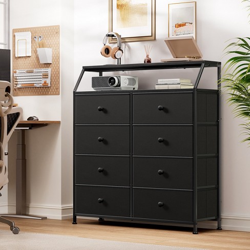 Wowlive 8 Drawer Double Dresser With Wooden Chest Of Drawer In 37.6 Target
