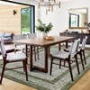 Modern Bordered Area Rugs Washable Geometric Floor Carpet - 3 of 4