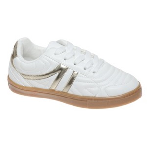 Outwoods Kids Fast-57 Lace Up Fashion Sneakers, Gold Combo - 1 of 4