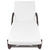 vidaXL Sun Lounger with Cushion & Table Poly Rattan Brown - 4 of 4