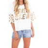 Women's Bride Crew Sequin Top - Simply Southern - 3 of 4