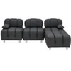 MYINDA 90.60 Inch Tech Fabric Sofa, Water, Stain, and Cat Scratch Resistant, Apartment Bedroom, Black - 4 of 4