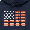 Men's - Instant Message - Hot Dog Flag Graphic Fleece Pullover Hoodie - 2 of 4