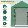 Outdoor Greenhouse With 18 Shelves, Roll-up Zipper Door Portable Walk-in Greenhouse, Heavy Duty Garden Accessory Tent For Backyard - 3 of 4
