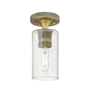Crown Point - 1 Light Flush Mount In Industrial Style-9.63 Inches Tall and 3.88 Inches Wide - 1 of 1