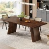 70-Inch Wooden Dining Table for 6 to 8 People, Farmhouse Kitchen Table, Rectangular Dinner Table with Large Tabletop - 2 of 4