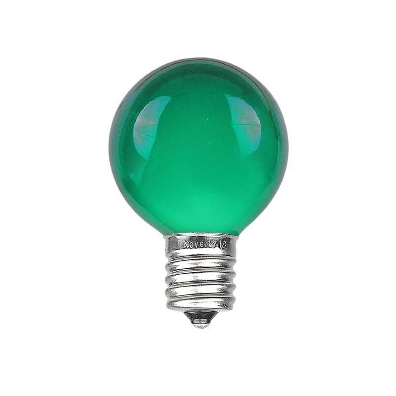 Novelty Lights 100 Feet G30 Globe Outdoor Patio String Lights, Green Wire, 3 of 7