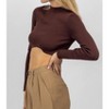 Women's UNDERBUST MOCK CROP - OLIVACEOUS - 4 of 4