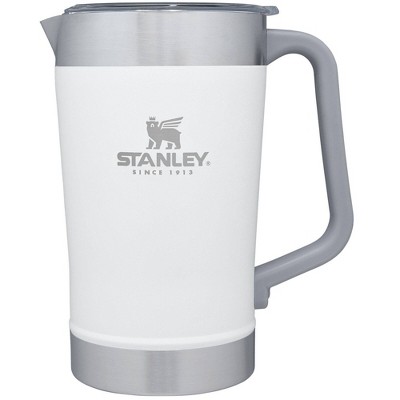 Stanley 64 oz Stainless Steel Stay-Chill Pitcher Polar: Dishwasher-Safe Beverage Server for Hot & Cold Drinks