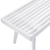 NicBex 40 Inch Storage Bench Modern Wooden Shoe Bench with Open Shelf and 2 Cushions for Living Room, Bedroom, Entryway - 3 of 4