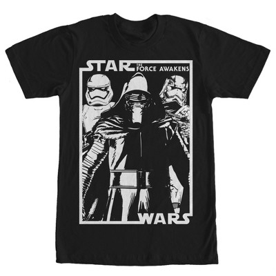 Men's Star Wars The Force Awakens Kylo Ren And Crew T-shirt - Black ...