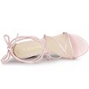 Allegra K Women's Back to College Strappy Straps Lace Up Chunky Heel Sandals - 4 of 4
