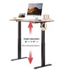 Sapphtopaz Modern Standing Computer Desk with Electric Height Adjust Ergonomic Study Desk with Sturdy Steel Legs Office Desk for Home Office - 3 of 4
