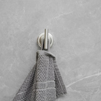 Brushed Nickel 4-Piece Bathroom Hardware Set with Towel Bar