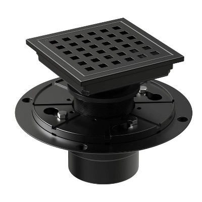 DOMETOUR 4 Inch Square Shower Floor Drain