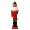 Kurt Adler charming 15-Inch Red and Green With Horn Nutcracker - 3 of 4