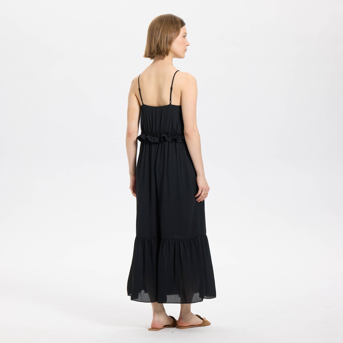 Женские платья A New Day Women's Tiered Maxi A-Line Dress - A New Day™ Black L — фото 2