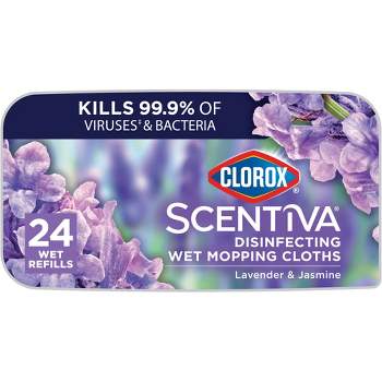 Clorox Scentiva Disinfecting Wet Mopping Cloths - Lavender & Jasmine - 24ct