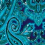 navy swirly paisley