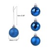 Unique Bargains Acrylic DIY Craft Party Christmas Tree Ornament Hanging Balls 1.57" 24 Pcs - 2 of 4