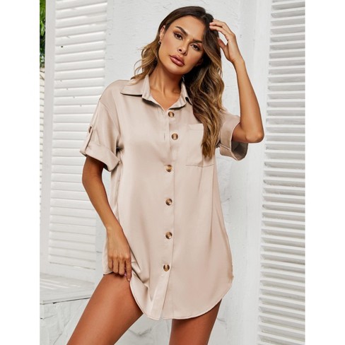 Women Shirt Dress Long Sleeve Leopard Print Button Down Belted Fall Dresses Target